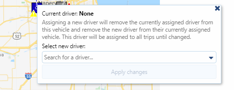 Assigning a new driver